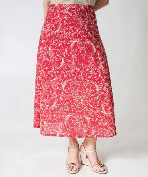 Saia Midi Estampada Marisa