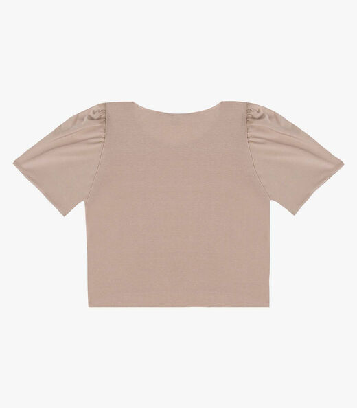 Blusa Feminina Em Malha Langui Infinita Cor Marrom