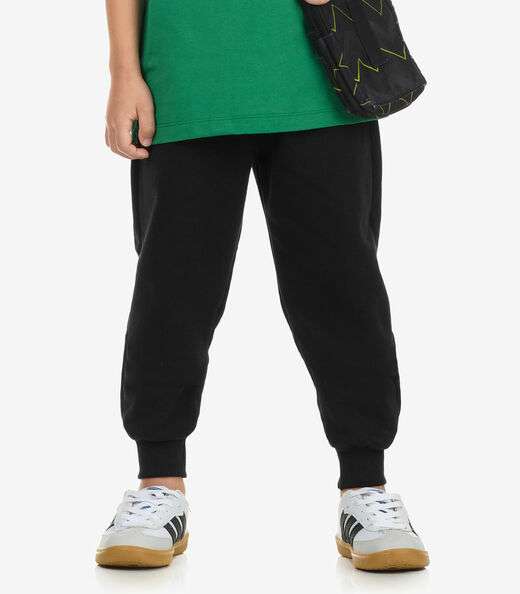 Calça Básica Unissex Infantil Rovi Kids Preto