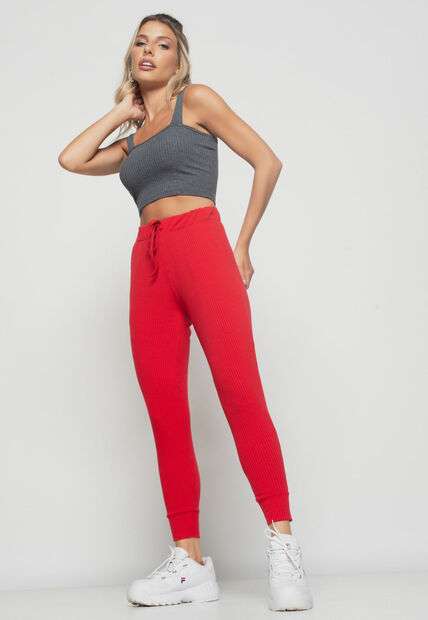 Cropped  Top Faixa Comfy Malha Canelada Grafite Salvatore Fashion