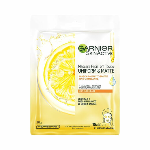 Image_Mascara Facial Uniform Matte Garnier Skinactive Vitamina C 1 Unidade