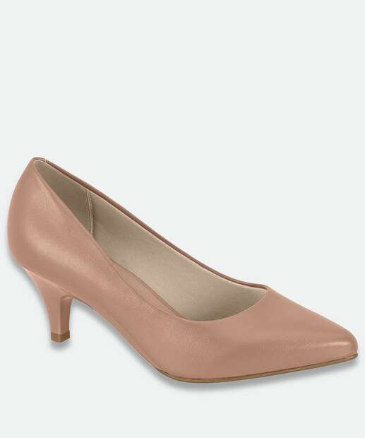 Image_Scarpin Feminino Bico Fino Beira Rio Bege