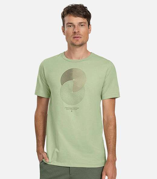 Image_Camiseta Masculina Meia Malha Diametro Verde