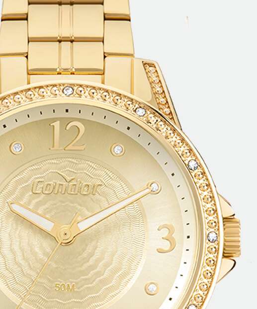 Kit Relógio Feminino Strass Condor CO2036MVI/K4D