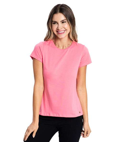 Image_Blusa Feminina Cotton Leve Básica Rovitex Rosa