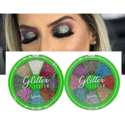 Paleta de Sombras em Glitter Shadow Luisance L3152