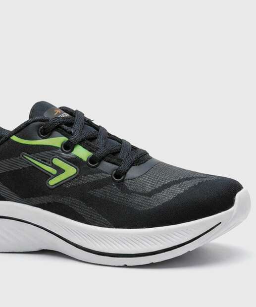 Tênis Infantil Casual Recorte Preto