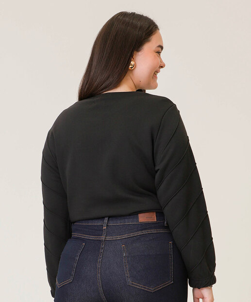 Blusa Plus Size Feminina Textura Marisa