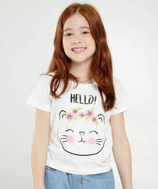 Image_Camiseta Infantil Estampa Gato Marisa Tam 4 a 10
