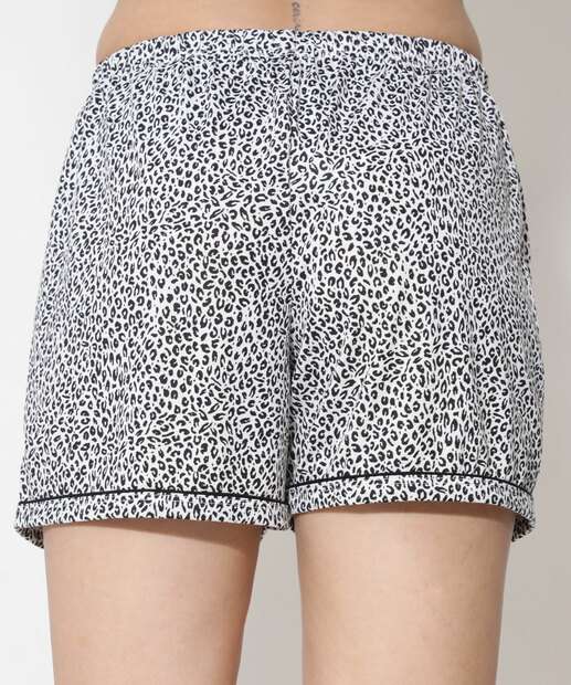 Pijama Feminino Animal Print Manga Curta Marisa