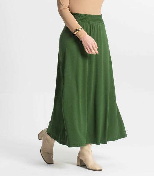 Saia Midi Feminina Select Verde