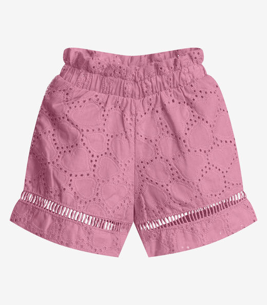 Conjunto Menina Blusa Com Shorts Trick Nick Bege