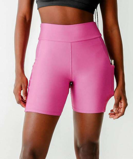 Bermuda Feminina Fitness Cintura Alta Marisa