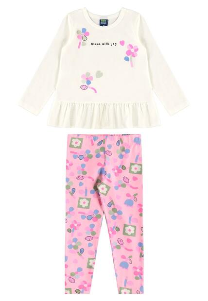 Conjunto Blusa e Legging Floral Bee Loop