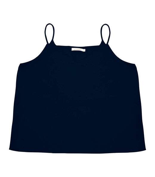 Blusa De Alça Tecido Crepe Marrocos Endless Azul