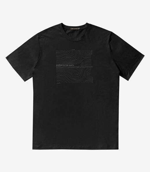 Camiseta Masculina Pus Size Diametro Preto