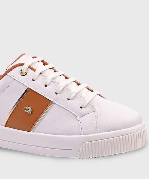 Tênis Feminino Casual Recortes Marisa Branco