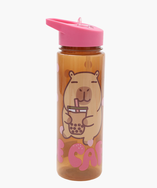 Image_Garrafa Squeeze Estampa Capivara Marisa 680ML Marrom