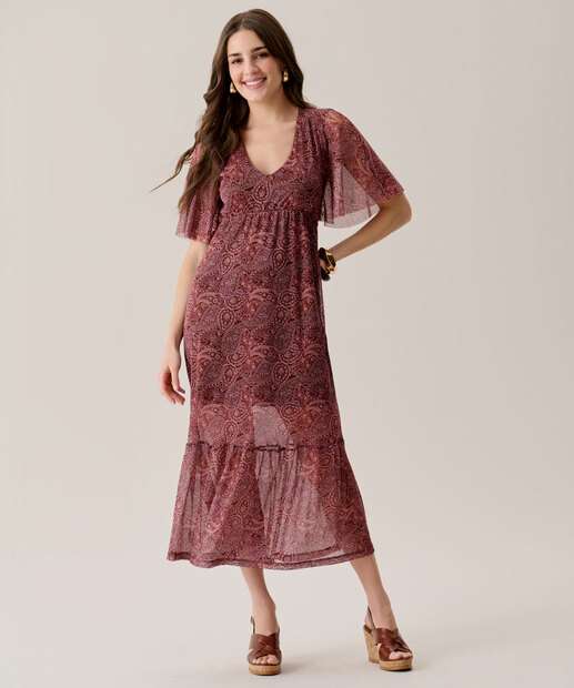 Image_Vestido Feminino Midi Tule Estampa Paisley Marisa Vinho