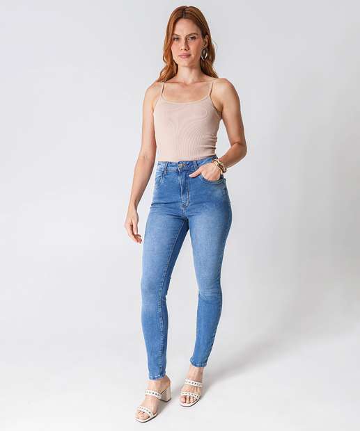 Image_Calça Jeans Skinny Feminina Marisa Azul
