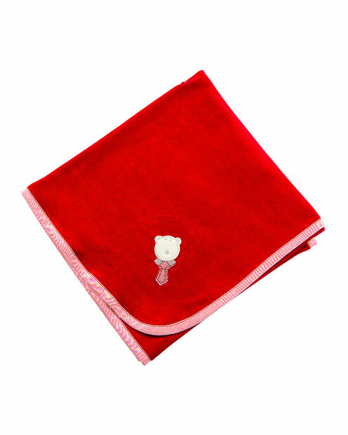 Jogo Saida de Maternidade Plush Gravatas - Vermelho