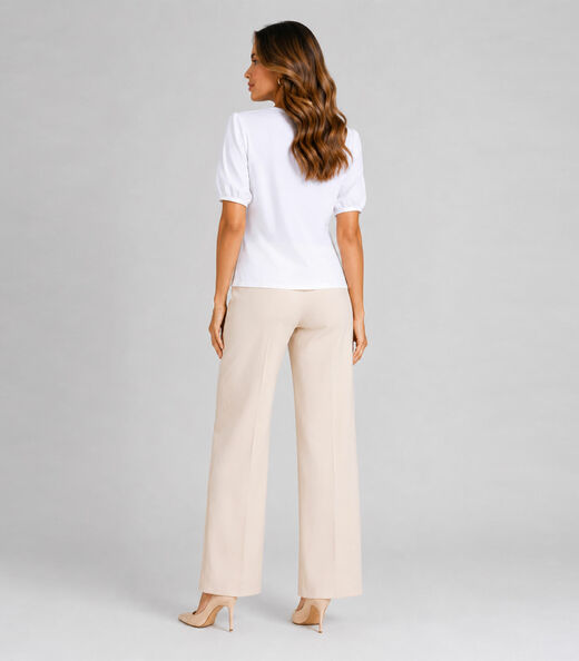 Blusa Feminina Em Tecido Henera Infinita Cor Branco