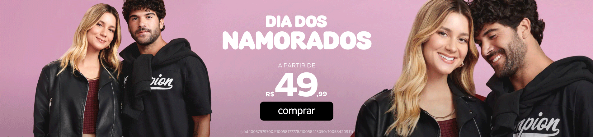 Namorados a partir de R$49,99