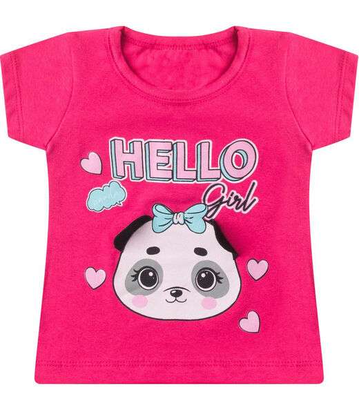 Conjunto Infantil Menina Curto Interativo Select Rosa