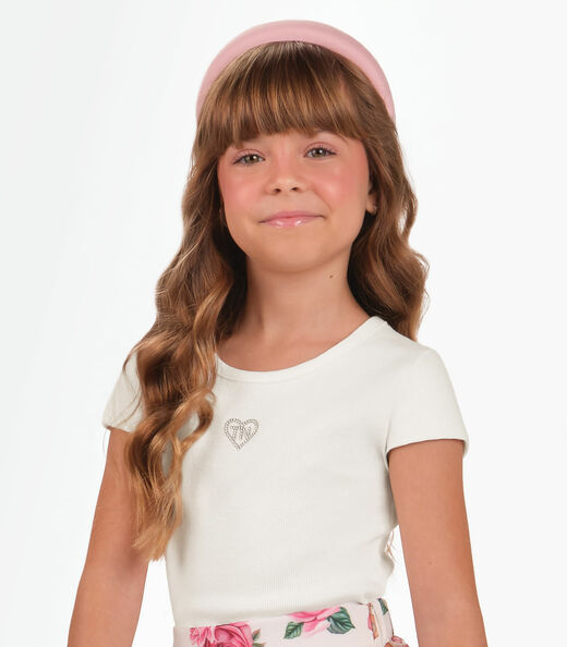 Conjunto Blusa com Saia Menina Trick Nick Bege