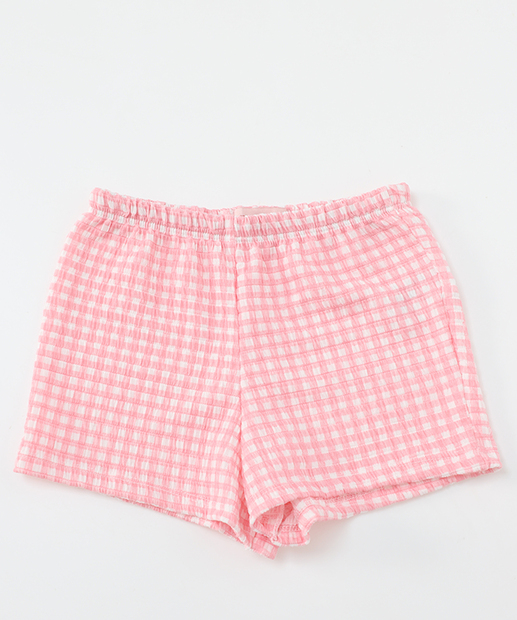 Conjunto Infantil Quadriculado Babado Marisa Tam 1 a 3 Rosa