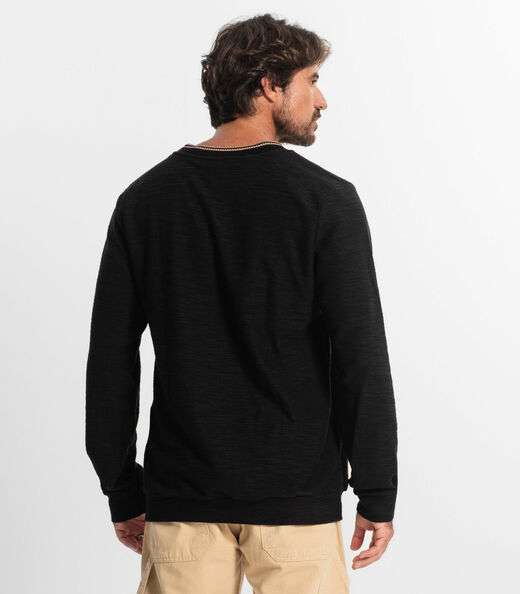 Blusão Masculino Maquinetado Diametro Preto