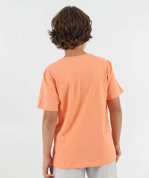Camiseta Juvenil Estampada Marisa Tam 10 a 16 Laranja