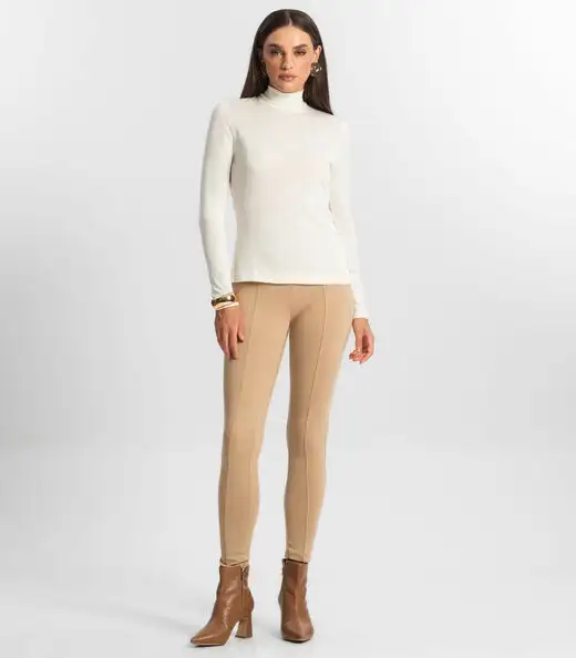 Blusa Feminina Manga Longa Endless Bege