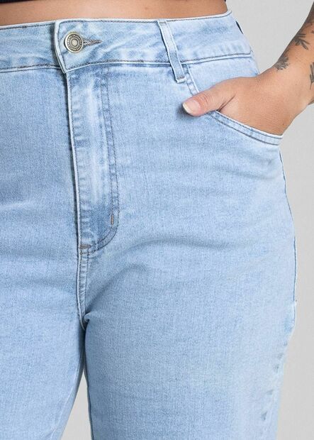 Calça Jeans Sawary Wide Leg Petit - 281181