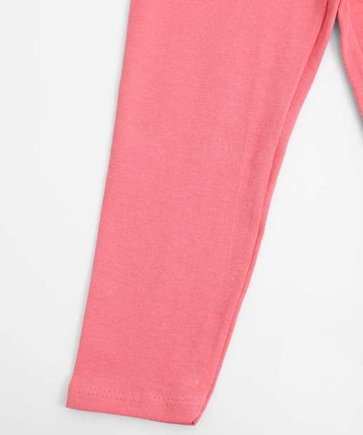 Calça Infantil Legging Lisa Marisa Tam 1 a 3 Rosa