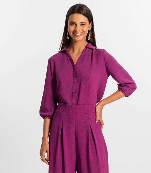 Image_Camisa 3/4 Feminina Rovitex Roxo