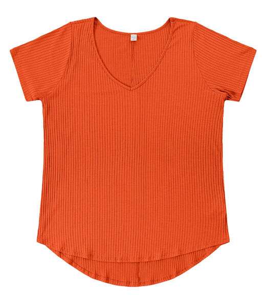 Image_Blusa Feminina Plus Size da Infinita Cor Laranja