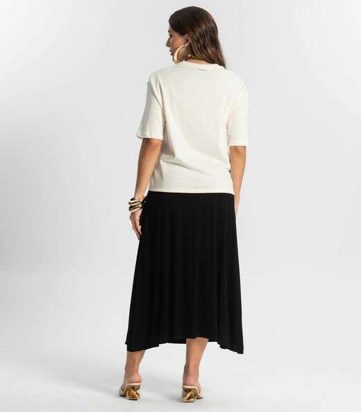 Saia Midi Endlesss Preto