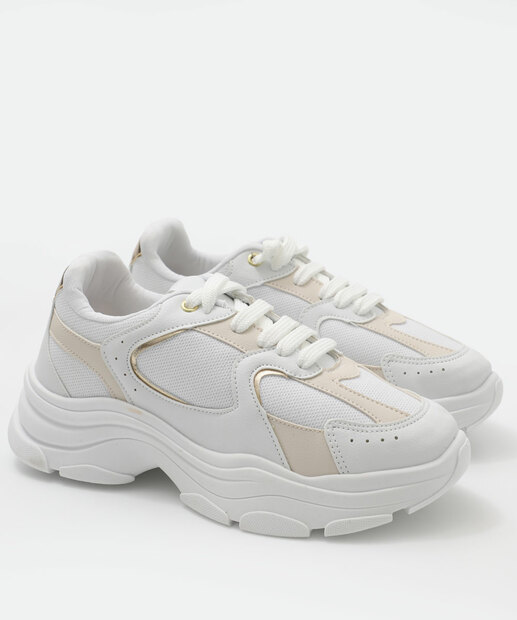 Tênis Feminino Chunky Sneaker Recorte Marisa Branco