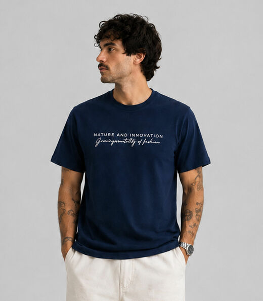Image_Camiseta Masculina em Pique Select Azul