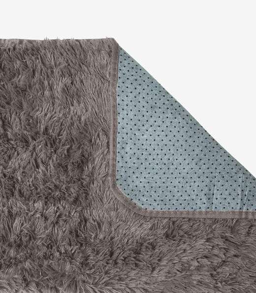 Tapete Felpudo 100 cm x 140 cm Infinita Cor Marrom