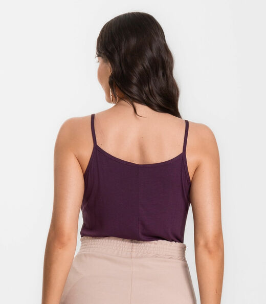 Blusa Feminina de Alças Básica Rovitex Cinza