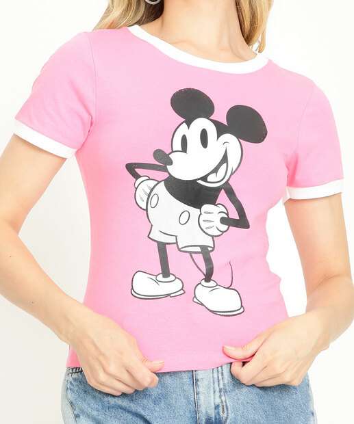 Blusa Feminina Estampa Vintage Mickey Disney 