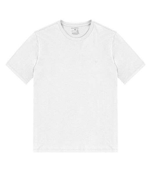 Camiseta Masculina Básica Meia Malha Diametro Branco
