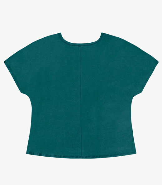 Blusa Feminina Viscotorcion Crepe Rovitex Verde