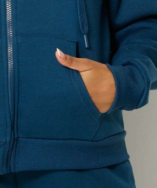 Casaco Feminino Moletom Flanelado Básico Marisa