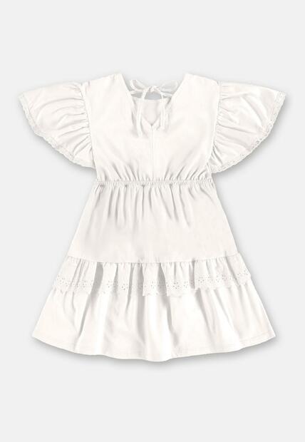 Vestido Algodão Detalhe Renda Up Baby