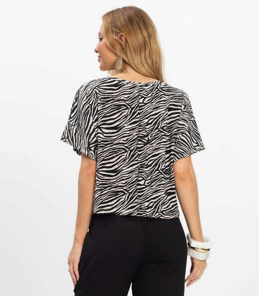 Blusa Feminina em Liganete Infinita Cor Preto