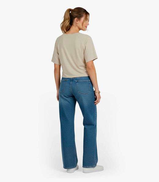 Blusa Feminina Lisa Infinita Cor Bege