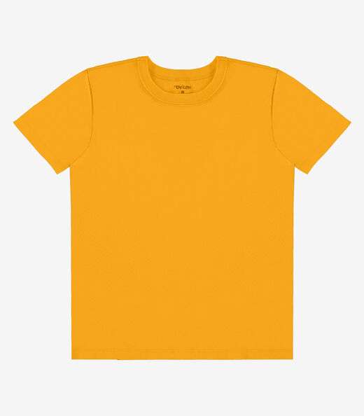 Camiseta Infantil Menino Básica Rovi Kids Amarelo